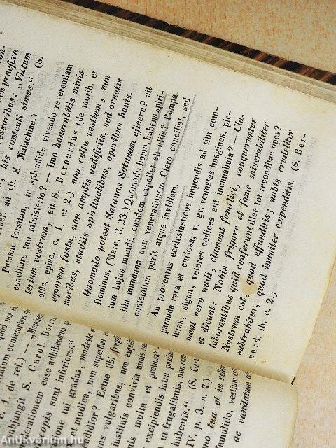 Examen ad usum cleri, in gratiam praecipue sacerdotum, sacra exercitia obeuntium/Collationes