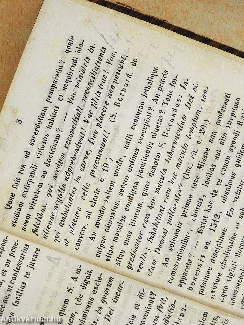 Examen ad usum cleri, in gratiam praecipue sacerdotum, sacra exercitia obeuntium/Collationes