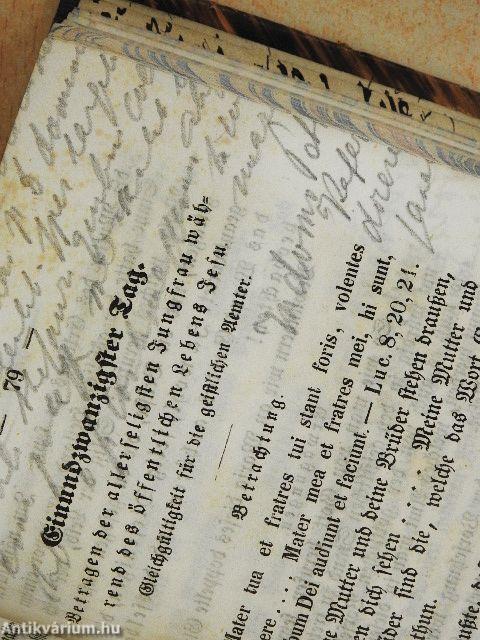 Die göttliche Mutter als Vorbild des katholischen Priesterthums/Speculum Cleri (gótbetűs)