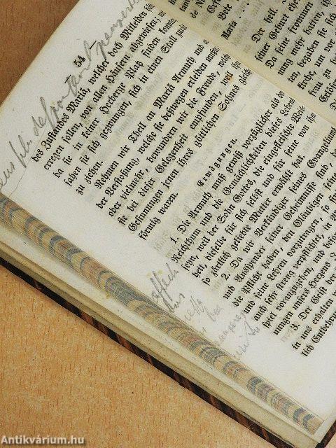 Die göttliche Mutter als Vorbild des katholischen Priesterthums/Speculum Cleri (gótbetűs)