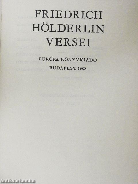 Friedrich Hölderlin versei