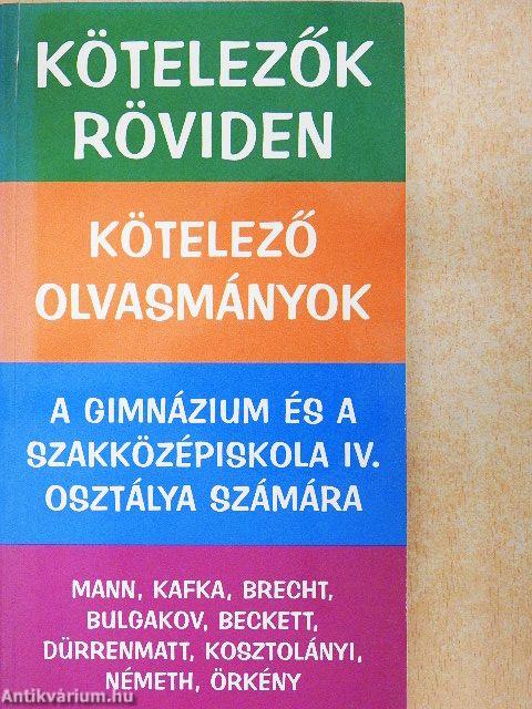 Kötelező olvasmányok
