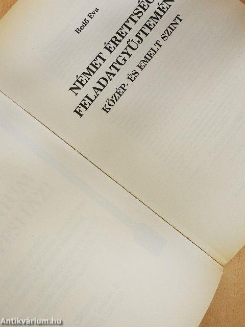 Német érettségi feladatgyűjtemény