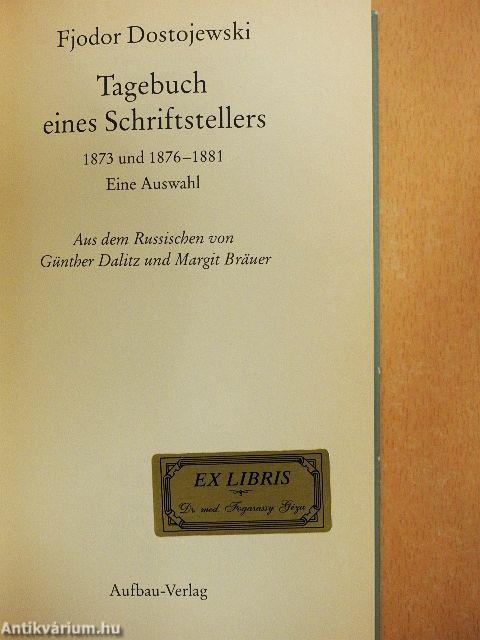 Tagebuch eines Schriftstellers