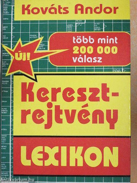 Keresztrejtvény lexikon
