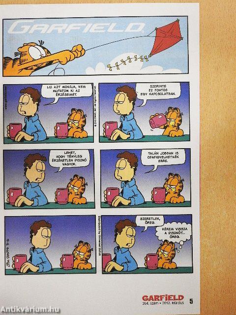 Garfield 2012. március (olvasatlan, nyomdatiszta állapotú)