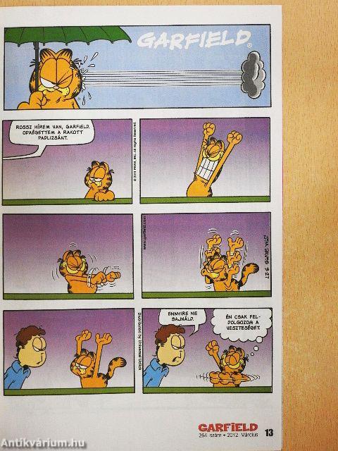 Garfield 2012. március (olvasatlan, nyomdatiszta állapotú)