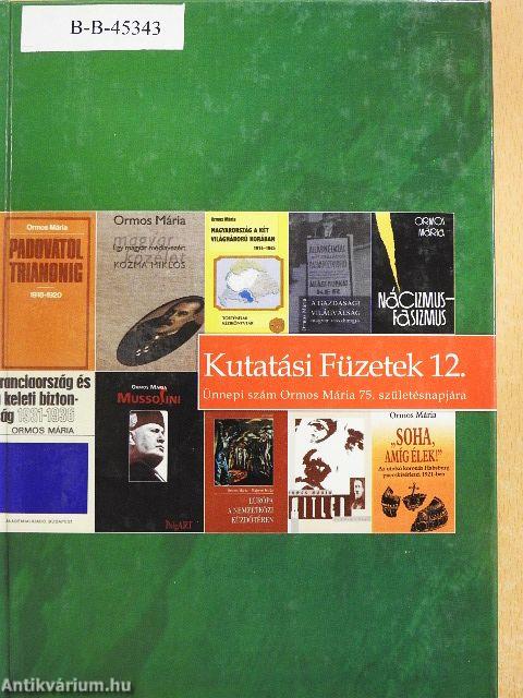 Kutatási füzetek 12.