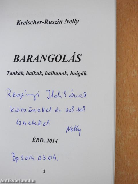 Barangolás (dedikált példány)