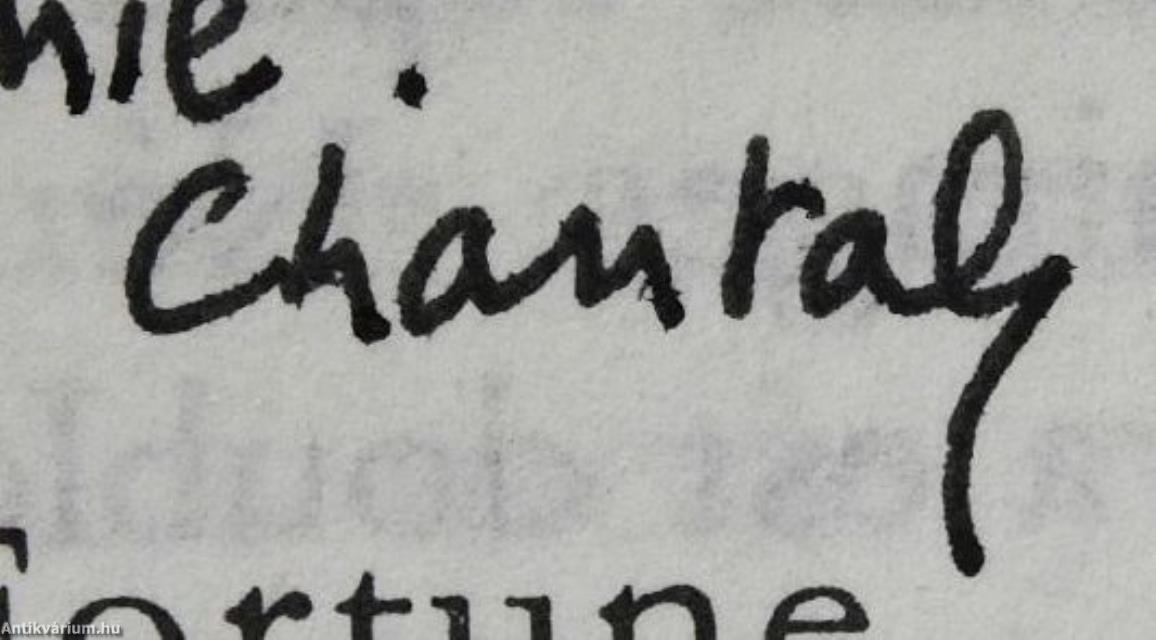 Mon apprentissage á Paris (dedikált példány)