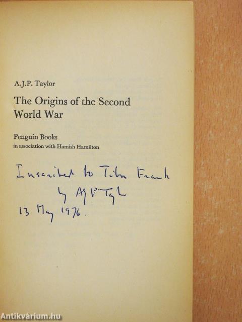 The Origins of The Second World War (dedikált példány)