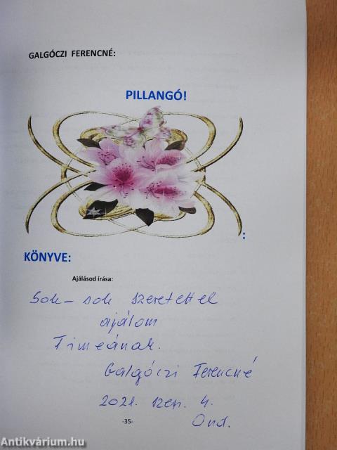 Neked (dedikált példány)