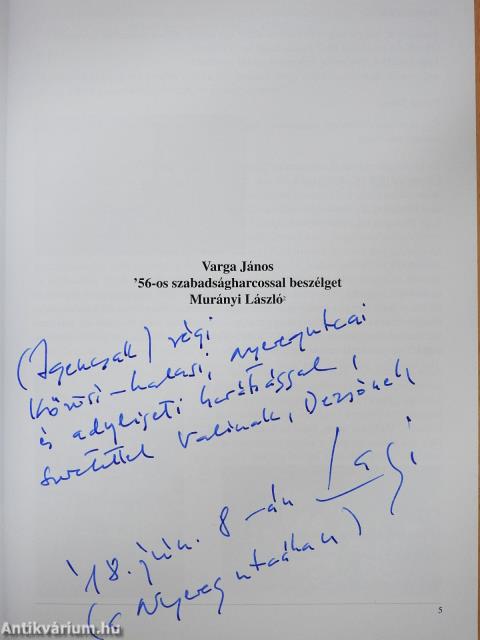 Csak azt mondom amit megéltem (dedikált példány)