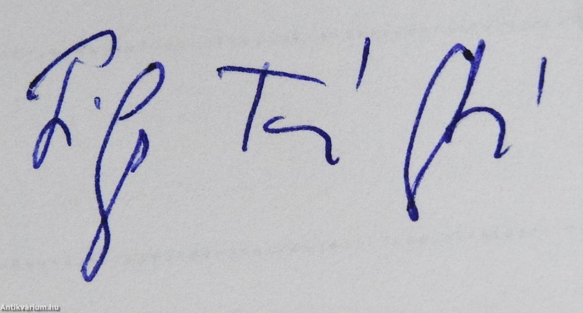 A humanista voksa (dedikált példány)