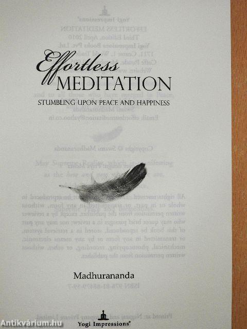 Effortless Meditation