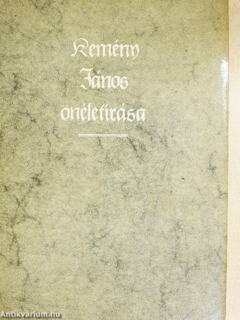 Kemény János önéletírása