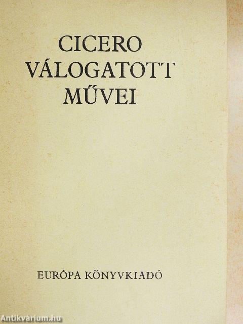 Cicero válogatott művei