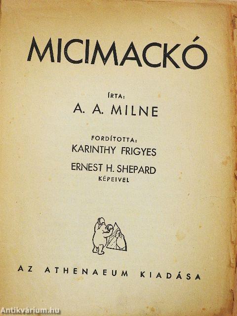 Micimackó (rossz állapotú)