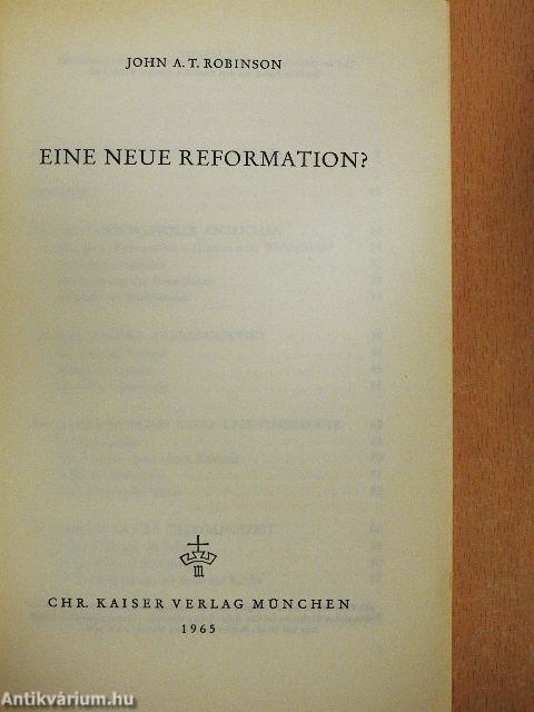 Eine Neue Reformation?