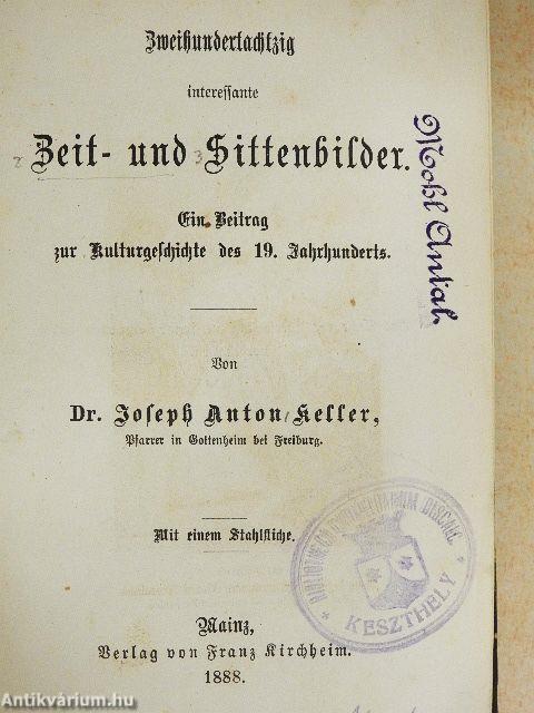 Zweihundertachtzig interessante Zeit- und Sittenbilder (gótbetűs)