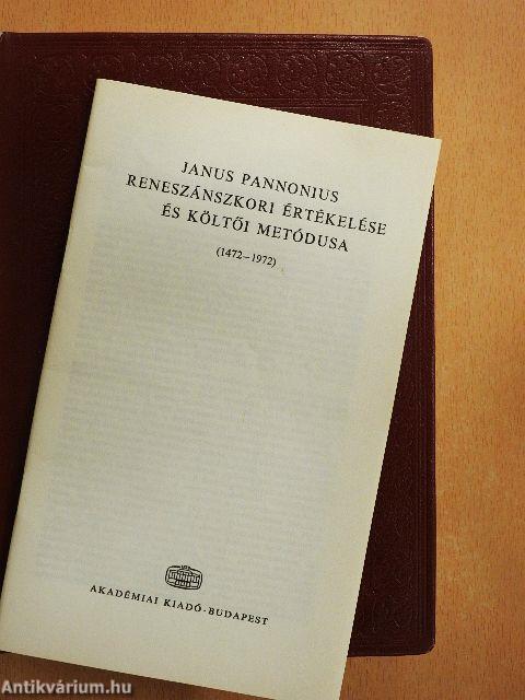 Iani Pannonii episcopi Quinque-Eccles illius antiquis vatibus comparandi, recentioribus certé anteponendi, quae uspiam reperiri adhuc potuerunt, omnia: Opera Ioannis Sambuci: Viennae MDLXIX