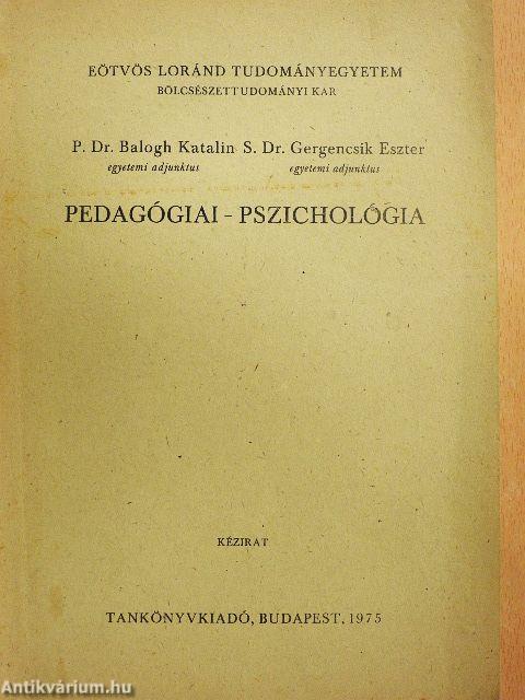 Pedagógiai-pszichológia