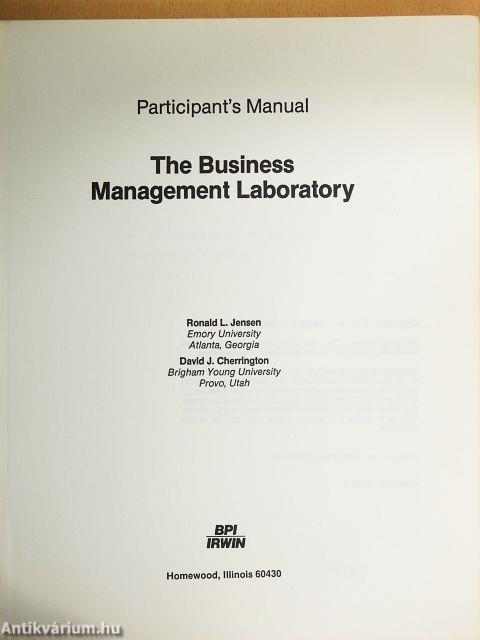 The Business Management Laboratory