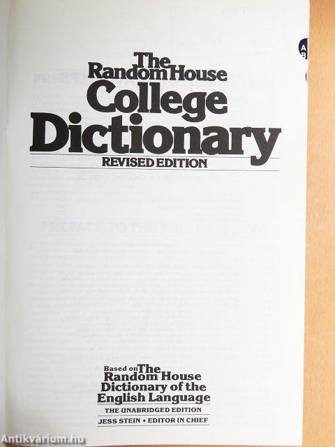 The Random House College Dictionary