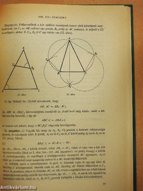 Matematikai versenytételek II.