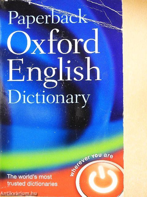 Paperback Oxford English Dictionary