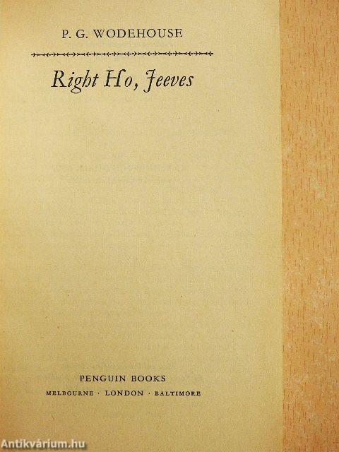 Right Ho, Jeeves