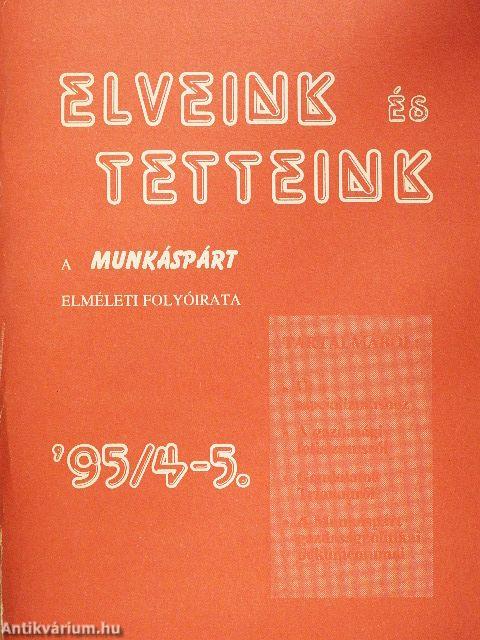 Elveink és Tetteink 1995/4-5.