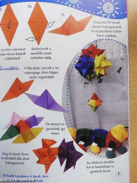 Origami lakásdíszítés