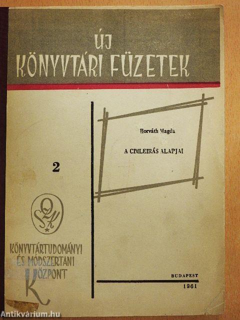 A címleírás alapjai