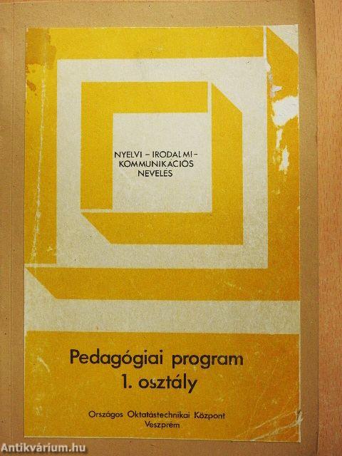 Pedagógiai program 1. osztály