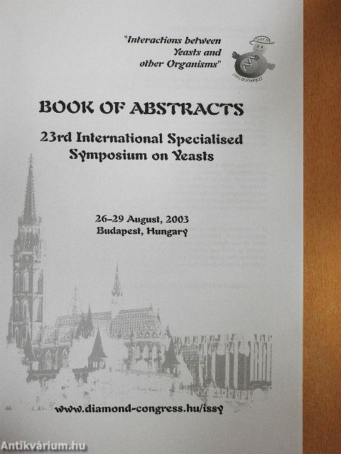 23rd International Specialised Symposium on Yeasts - Book of Abstracts