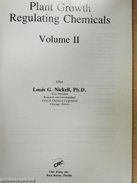 Plant Growth Regulating Chemicals II.