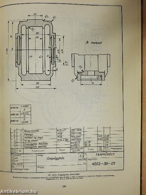 Géplakatos és autószerelő szakrajzi és rajzolvasási példatár
