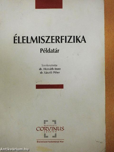 Élelmiszerfizika példatár