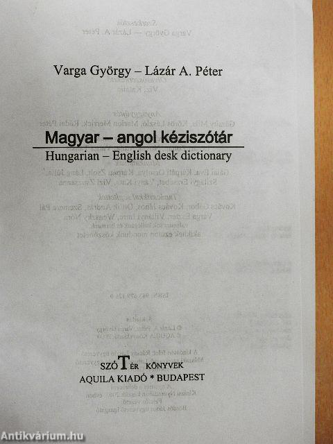 Magyar-Angol kéziszótár