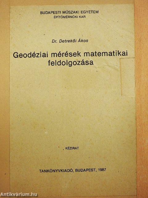 Geodéziai mérések matematikai feldolgozása