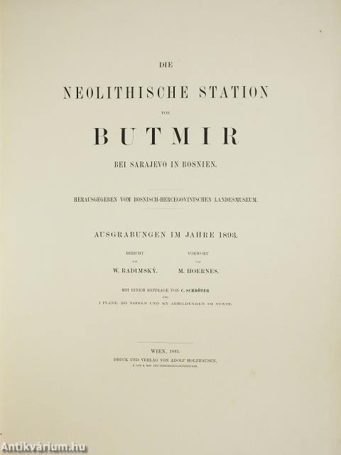 Die Neolithische Station von Butmir bei Sarajevo in Bosnien (rossz állapotú)