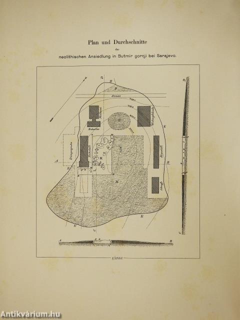 Die Neolithische Station von Butmir bei Sarajevo in Bosnien (rossz állapotú)
