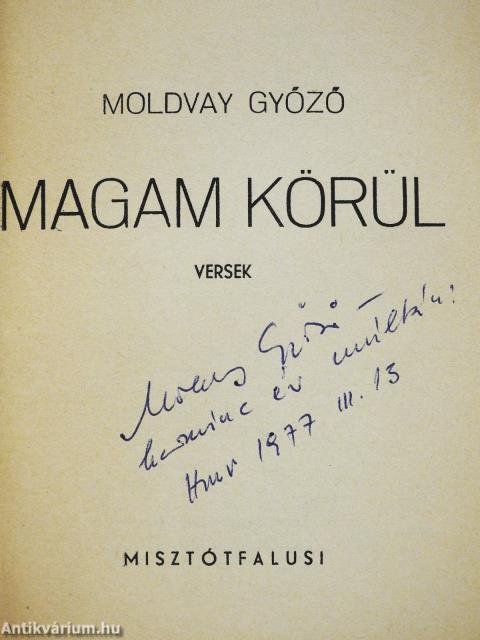 Magam körül (dedikált példány)