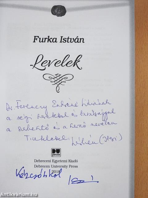 Levelek (dedikált példány)