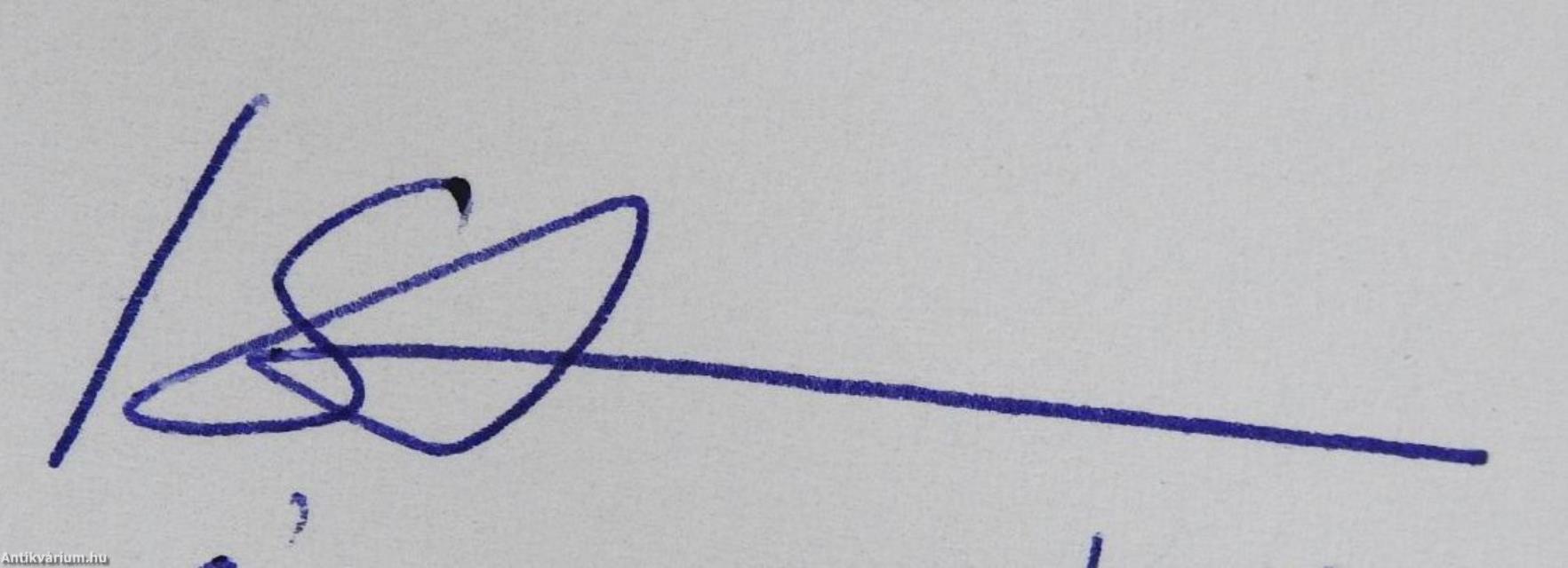 Visszanézek félutamról (dedikált példány)