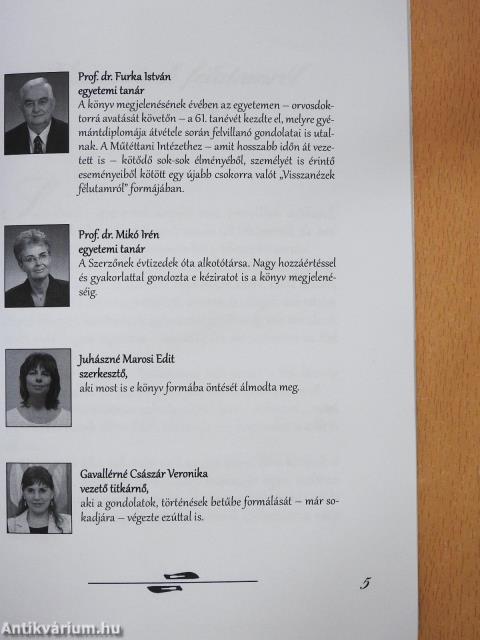 Visszanézek félutamról (dedikált példány)