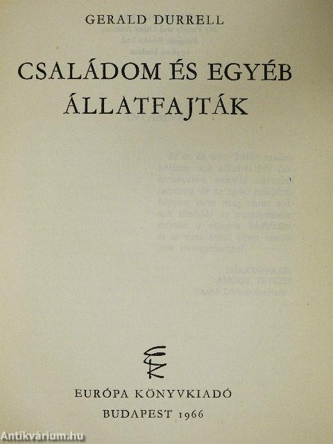 Családom és egyéb állatfajták 