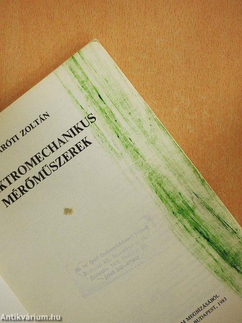 Elektromechanikus mérőműszerek