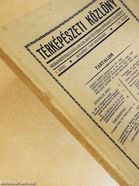 Térképészeti közlöny 1938. december